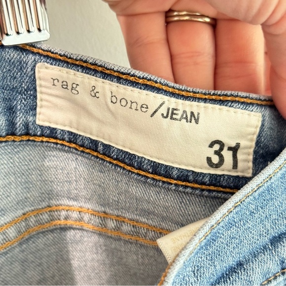 Rag & Bone Dre Capri Jeans in Paint Splatter Bulwarks Wash Size 31 - Picture 8 of 10